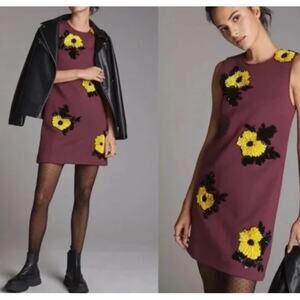 NWT Anthropologie Sequined Shift Mini Dress Dhruv Kapoor Size Med MSRP $240